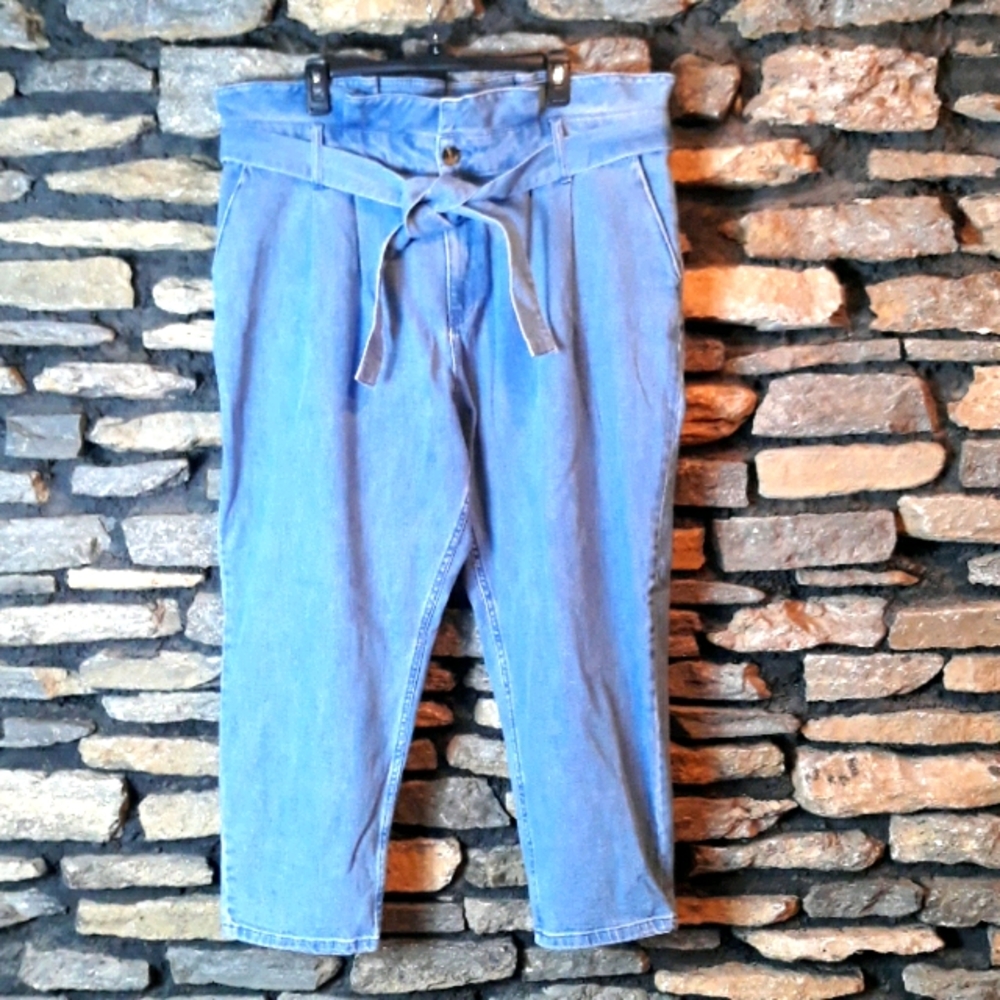 NWT Who What Wear paper bag jeans pants sz 20W